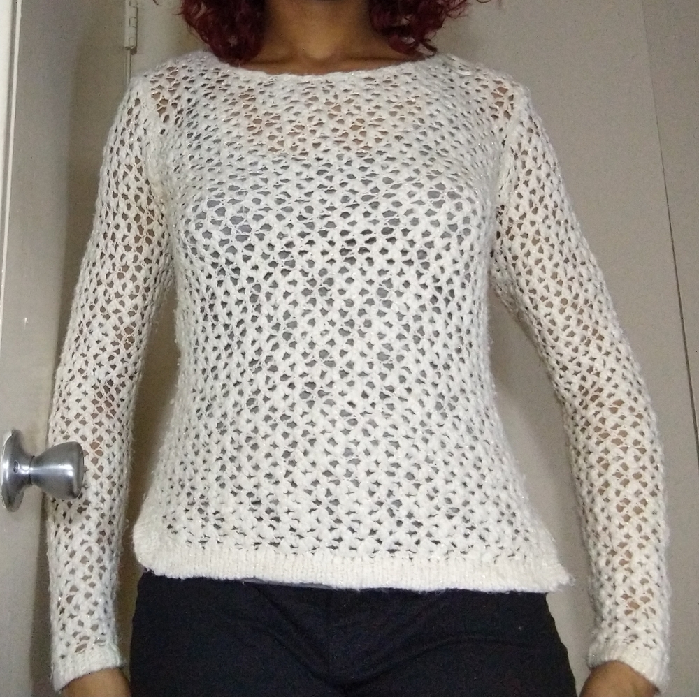 H&m gold and cream sweater - Picture 1 of 8
